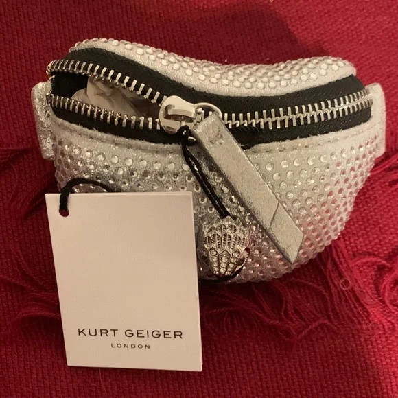 Kurt Geiger Silver Studded Bag - Picture 1 of 5